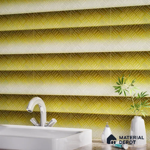 Highlighter Tiles  Tile TL 07255 C Roxy 8001 GLM (Gold) 1 ft x 1 ft Ceramic Matte Finish - 9 mm  | 2 mm Spacer is Mandatory